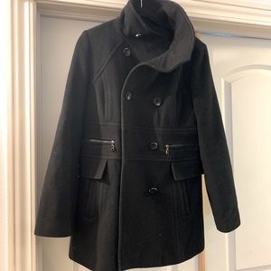 Andrew Marc Black Pea Coat